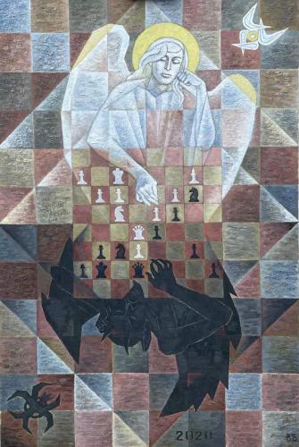 The Players (Canvas, oil, 120x80, 2020)