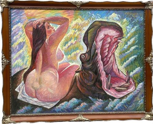 In the Hot South (Canvas, oil, 130x70, 2001)