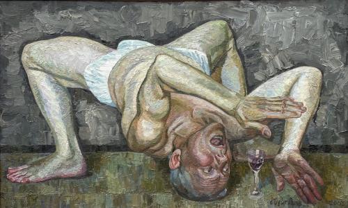 Грішний ангел (Полотно, олія, 130х70, 1989 рік)